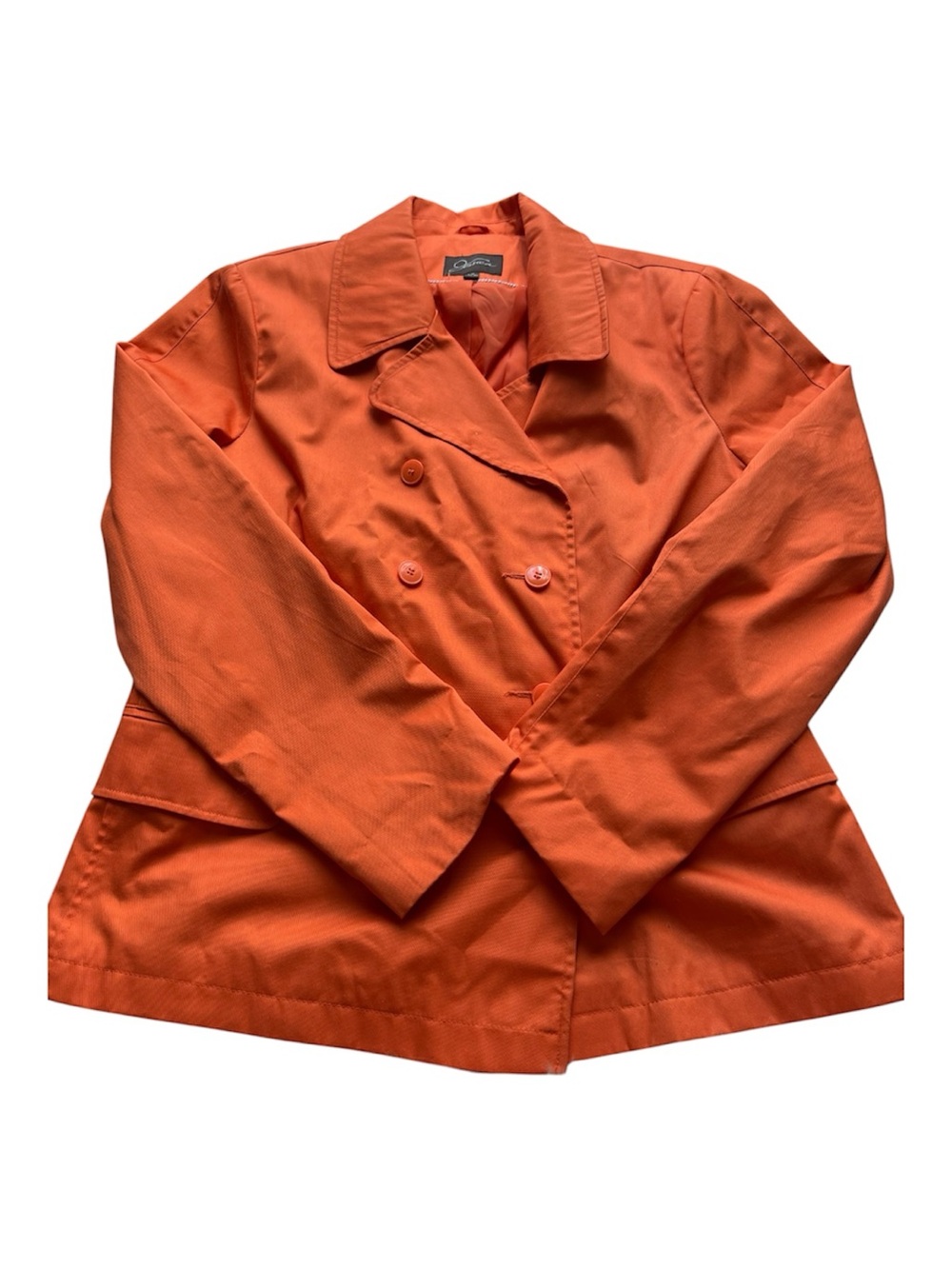 Jessica Double-Breasted Orange Blazer